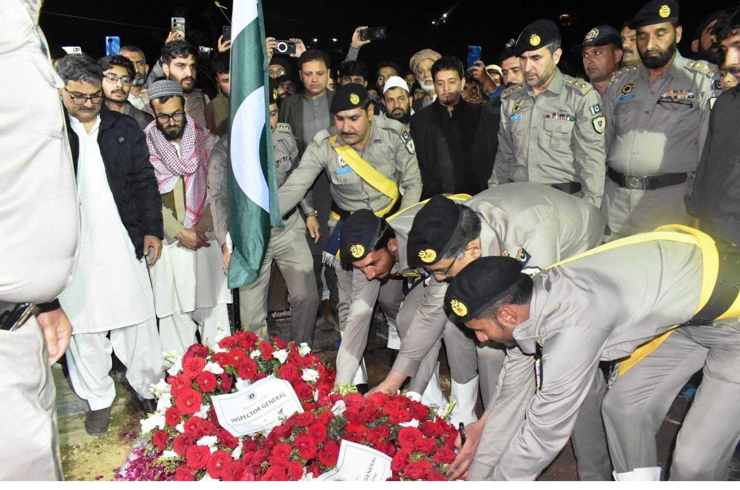 INSPECTOR YASIR ARAFAT LAID TO REST WITH FULL STATE HONOURS